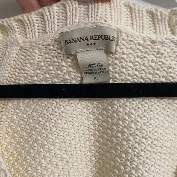 *SOLD* Banana Republic Cable Knit Cardigan Sweater - Picture 5 of 9